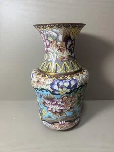 Cloisonne Ware, Jing Tai Ai Vase, B5,5 x H9,8 Zoll, chinesisch - Bild 1 von 12