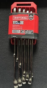 CRAFTSMAN Metric Long-Panel Wrench Set, 11 Piece (CMMT87013) Gunmetal Chrome - Picture 1 of 2