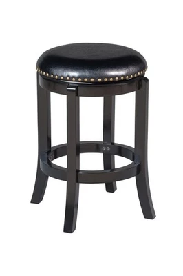 Cordova Counter Height Swivel Stool, 24-Inch, Black - Image 1 of 4