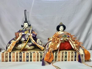 Coppia di bambole imperatore e imperatrice giapponese per festival doll Hinamatsuri 1950' - Foto 1 di 10