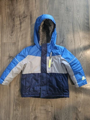 4t ZeroXposur Warm Winter Coat Pockets School Snow Blue Gray Green - Image 1 of 4