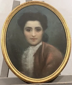 Jules JOLY (1820-) Portrait d'une femme signé et daté 1862 Léon Cogniet Debras - Imagen 1 de 13