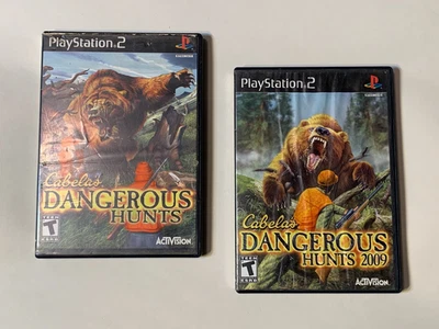 2 Game Lot Cabela's Dangerous Hunts + 2009 Complete CIB PlayStation ps2 ps - Image 1 of 3
