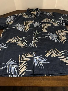 Camicia vintage seta uomo hawaiana XL manica corta multicolore con bottoni usata - Foto 1 di 10