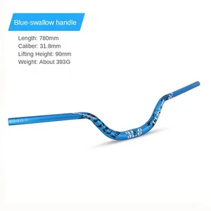 Mountain Bicycle Handle Bars 70/90mm Tall Angle Handlebar 720/780mm Riser Bar  - Picture 1 of 38