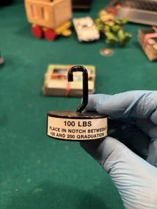 Peso Test di Calibrazione 100 LB con Gancio – Bilancia Bilancia Fascio Contrappeso - Foto 1 di 4