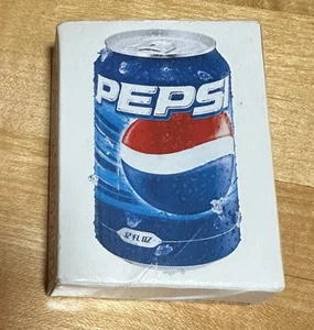 Vintage Pepsi Can Plastic Coated Playing Cards - Open Box - E - Picture 1 of 6