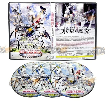 MOBILE SUIT GUNDAM : SUISEI NO MAJO (SEASON 1+2) - DVD (24 EPS+SPECIAL) ,ENG DUB - Image 1 of 4