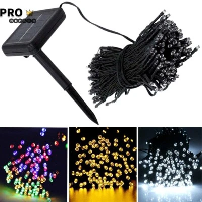 Solar String Lights Outdoor Garden Party Xmas Fairy Wedding Lamp 100 - 200 LED - Image 1 of 4