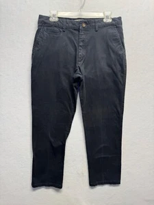 Lee Soft Stretch Chino Pants Slim Fit 33x30 Black Cotton Blend Mens Casual Wear - Picture 1 of 10