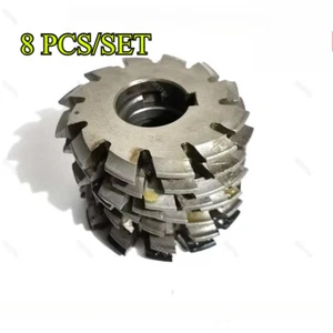 1Set/8pcs M1.75 PA20 Modulo 1.75 Ingranaggi Taglierine #1-2-3-4-5-6-7-#8 Ingranaggio di Involutazione - Foto 1 di 6