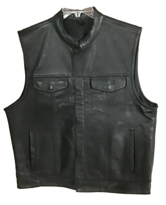 Chaleco Petro Goodyear Bridgestone Firestone Michelin Vintage Cuero Negro XL Foto 1 de 4