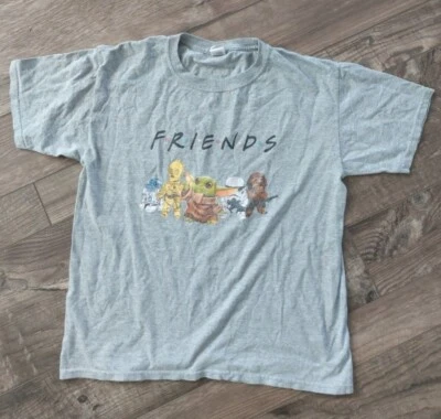 Camiseta Star Wars Friends Gris Talla XL Juvenil Unisex Fruta del Telar Foto 1 de 4