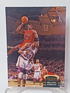 1992-93 Topps Stadium Club Michael Jordan #1 Chicago Bulls HOF GOAT/MT - Picture 1 of 2