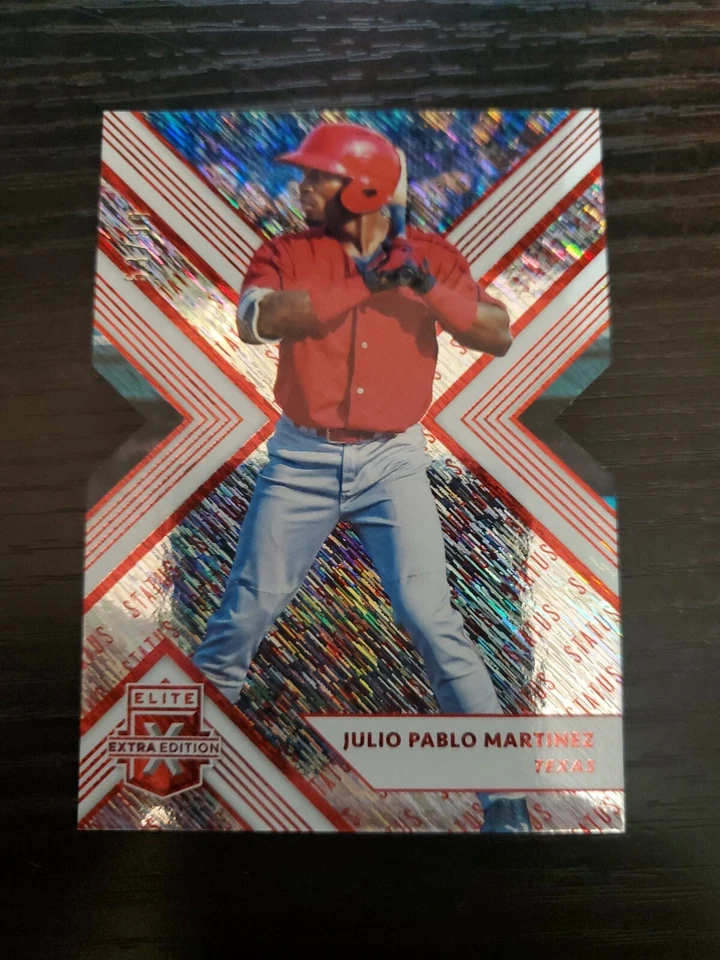 2018 Elite Extra Edition Status Die Cut Red #128 Julio Pablo Martinez /99 RC - Image 1 of 1