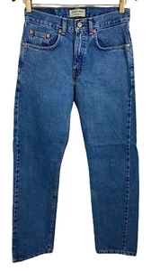 Pantalones de mezclilla para hombre vintage County Seat calce clásico talla 29 X 32 algodón lavado azul medio - Imagen 1 de 7