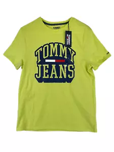 Tommy Jeans Women Size S/P T-Shirt Yellow with Short Sleeves - Picture 1 of 11