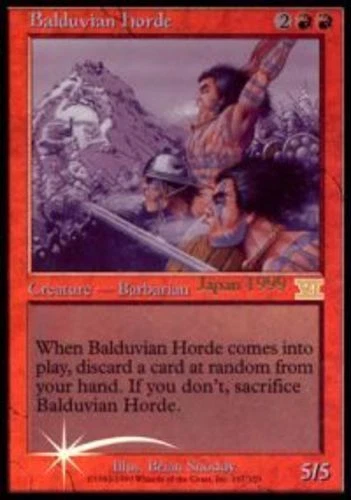 Magic the Gathering MTG Balduvian Horde - Foil  Judge Promo L7 - Image 1 of 1