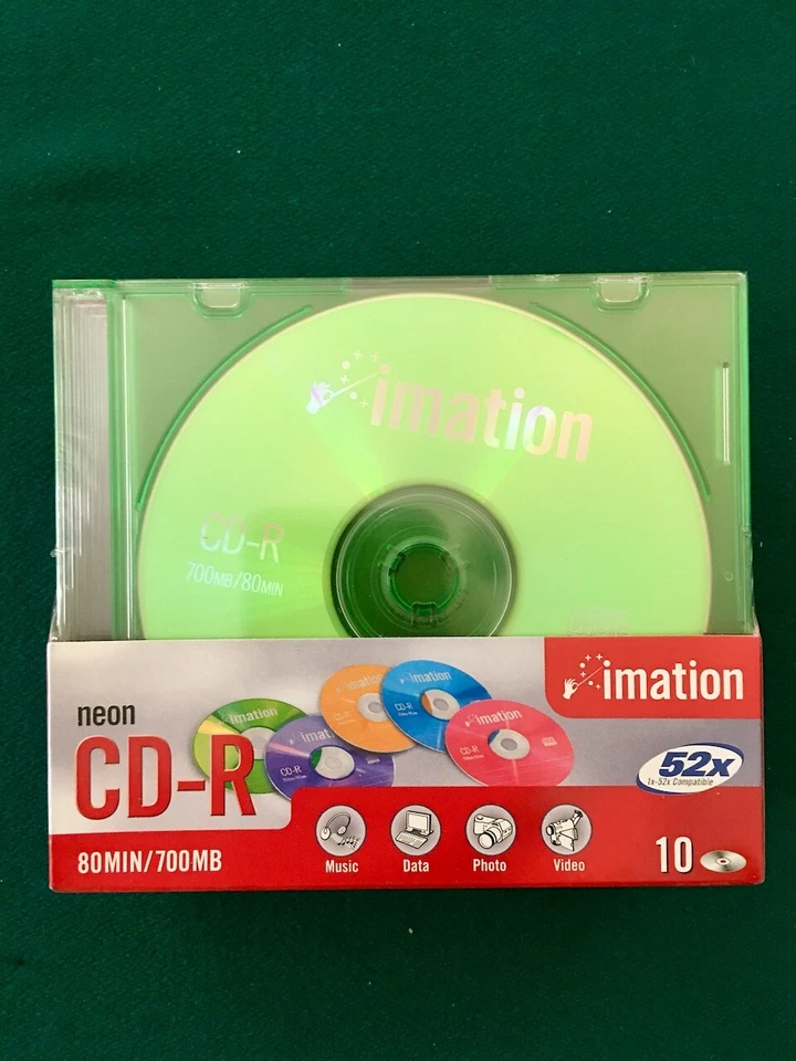 IMATION NEON CD-R 80MIN/700MB 52X - Image 1 of 1