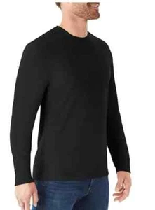 Neu Herren Member's Mark Rundhalsausschnitt T-Shirt Large Langarm weich dehnbar Mischung - Bild 1 von 3