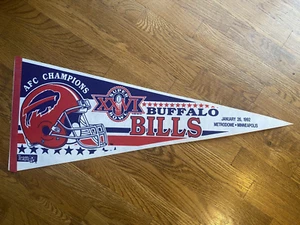 Buffalo Bills AFC Champions Super Bowl XXVI Full Size Pennant - Picture 1 of 1