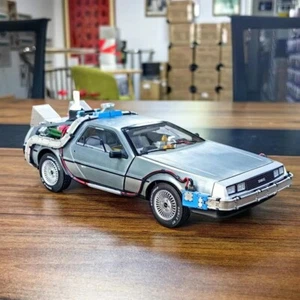 Hot Wheel 1/18 DeLorean DMC-12 Back to the future II Car Diecast Model Car Toy - Picture 1 of 16