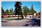 Postcard California Lake Tahoe CA Ponderosa Motel 1960s Unposted Chrome