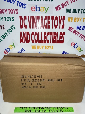 Vintage 1985 RAMBO White Dragon Pistol Crossbow Target Set MOC Largo CASE OF 12 Cover