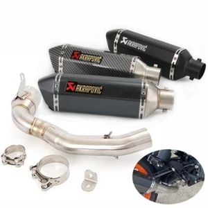 Slip on Muffler Exhaust Mid Tail Pipe Modified for DUKE 200 2023 2022 2021 2020 - Picture 1 of 14
