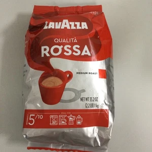 Lavazza Qualita Rossa, italienische Kaffeebohnen Expresso, 2,2 Pfund, authentisch italienisch,  - Bild 1 von 4