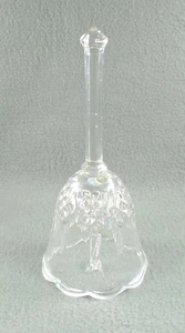 CAMPANA COLECCIONISTA FORMAS DIAMANTE CRISTAL CORTE GRANDE RECUERDO vintage 7,5" - Imagen 1 de 6