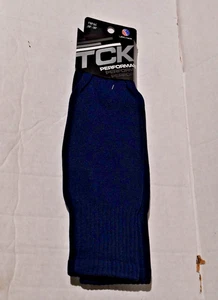 Calcetines hasta la rodilla TCK Twin City Performance fútbol campo trasero azul marino 28-30 pulgadas nuevos en paquete - Imagen 1 de 5