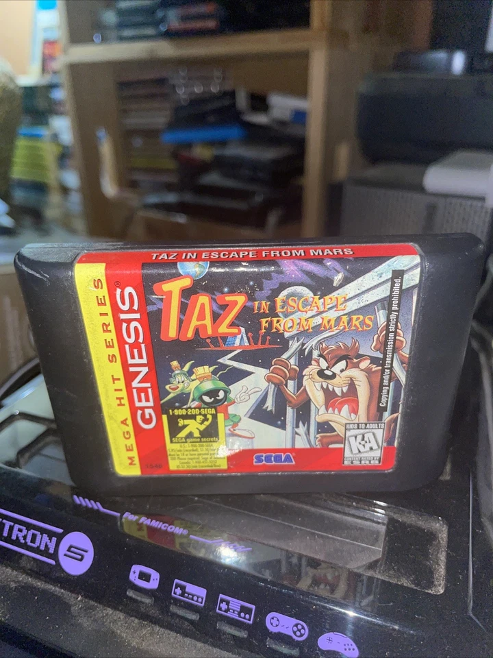 Taz In Escape From Mars Sega Genesis Cart Only - Image 1 of 1