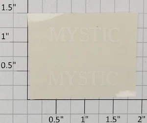 American Flyer 589-1 White "MYSTIC" Sticker Decal for Station (Set of 2) - Foto 1 di 1