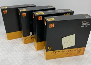 Vintage Kodak Carousel Projector 80 Slide Tray, Bundle of 4 w/ Original Boxes - Picture 1 of 7