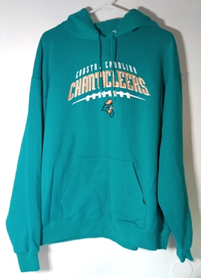 Coastal Carolina Chanticleers Teal Champion XL 码连帽衫毛衣 — 第 1/3 张图片