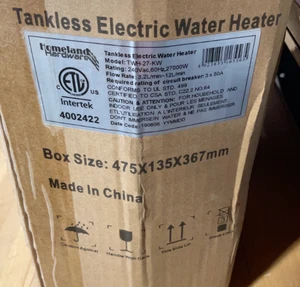 27KW Electric Hot Tankless Water Heater Shower Instant Boiler Bathroom - Picture 1 of 3