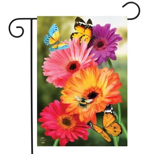 Briarwood Lane Garden Gerber Daisies Spring Garden Flag - Picture 1 of 4