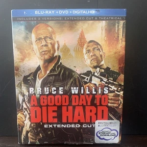 New Blu Ray DVD Digital HD Bruce Willis A Good Day To Die Hard Extended Cut - Picture 1 of 2