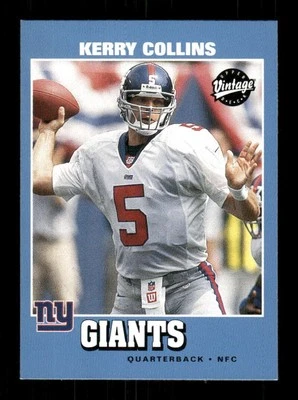 2001 Upper Deck Vintage Giants 108 Kerry Collins BXCP38 - Image 1 of 2