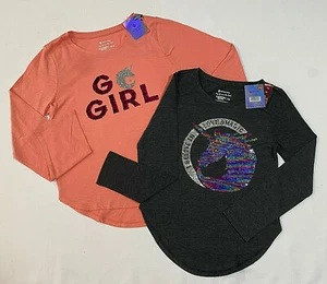 CAMISETA DE NIÑA MIEMBROS JÓVENES MARK LENTEJUELAS MANGA LARGA BRILLO GO NIÑA o UNICORNIO - Imagen 1 de 9