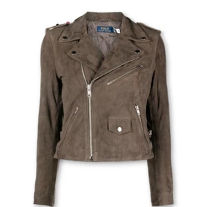 Polo Ralph Lauren Leather Zipper Biker Jacket sz S nwt - Picture 1 of 6