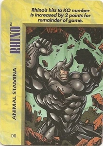 OVERPOWER Rhino Animal Stamina - coeficiente intelectual - Marvel - Imagen 1 de 1