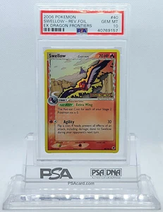 POKEMON EX DRAGON FRONTIERS SWELLOW #40 REVERSE HOLO GEM MINT #40769157 POP 11 - Picture 1 of 4