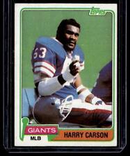 1981 Topps #475 Harry Carson New York Giants