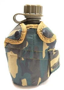 HTP 1980 US Military Heavy Duty Plastic Bottle Olive Canteen & Camouflage Pouch - Picture 1 of 8
