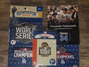 2024 & 2020 World Series Patch + LA Dodgers Fernando Valenzuela Champions Patch - Picture 1 of 1