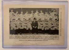 1921 Reach CLEVELAND INDIANS TEAM PHOTO World Series Champions 5"x7"