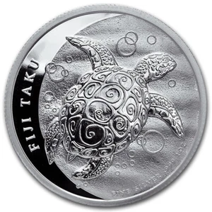 2013 New Zealand Mint $2 Fiji Taku 1 oz Silver coin (BU) - Picture 1 of 2