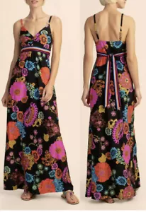 Trina Turk Electric Reef Swim Jersey Maxi Cover Up Women Dress S - Picture 1 of 6